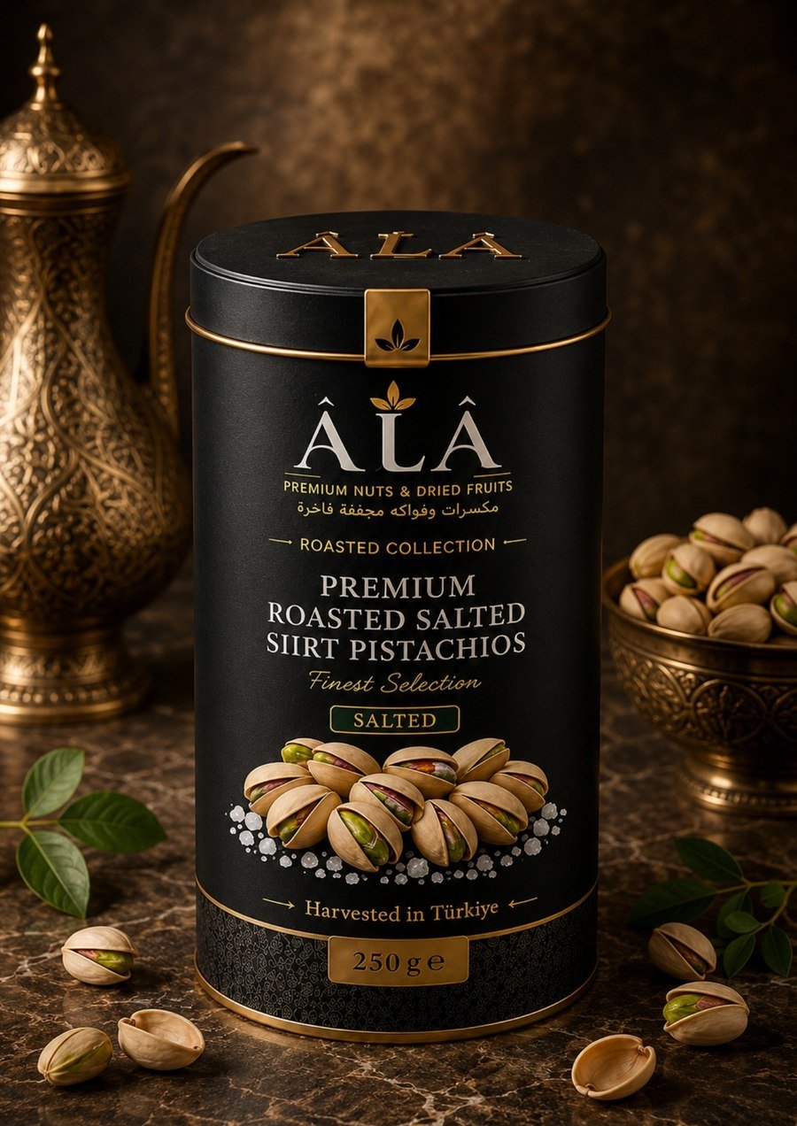 Salted Siirt Pistachios, Gift Tin